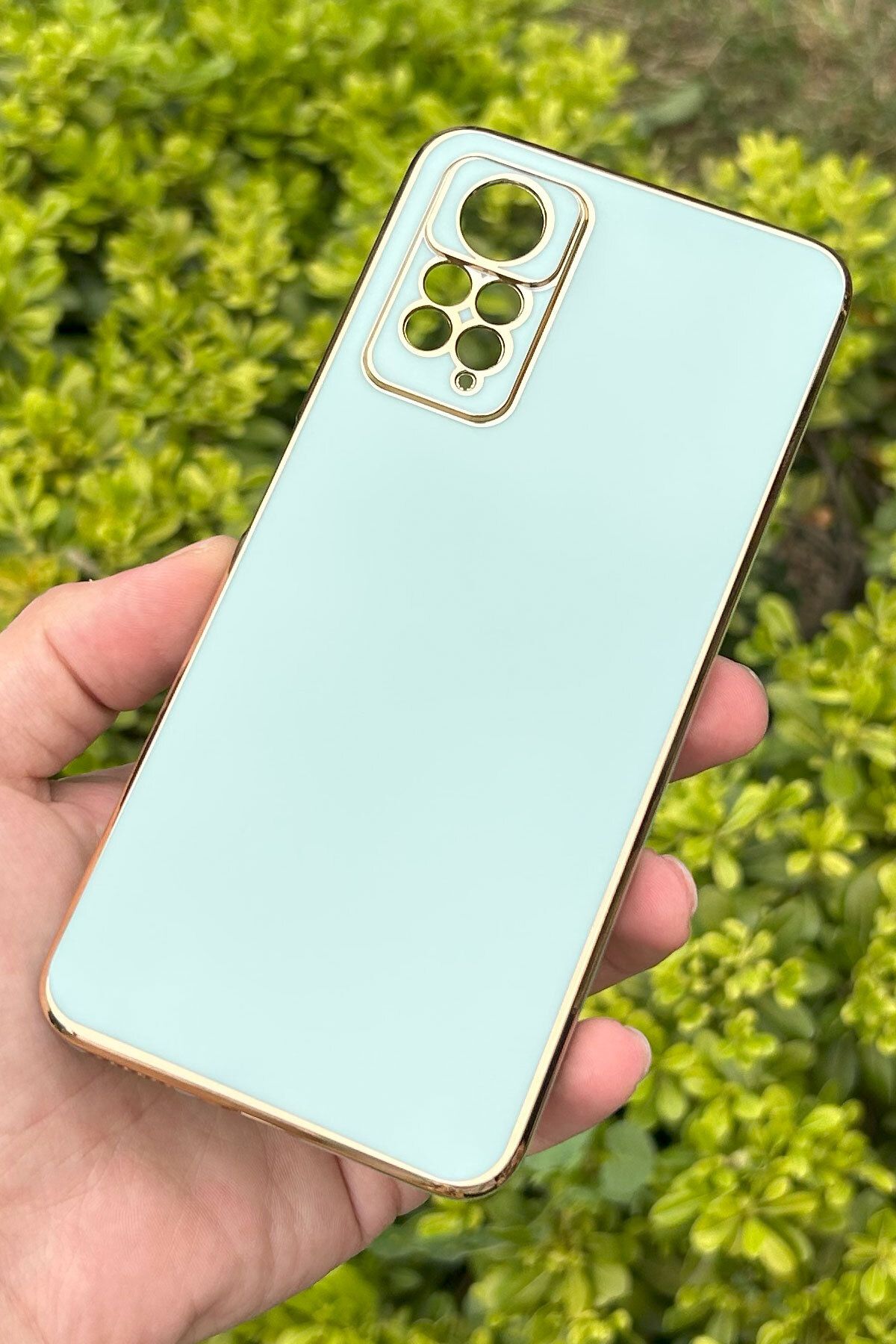 CEPSTOK Xiaomi Redmi Note 11/Note 11S Kılıf Kenar Detaylı Yumuşak Parlak Silikon
