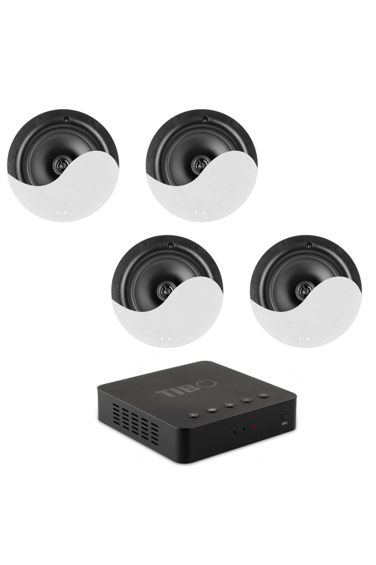Audiosat Sistem 4 Boxe Tavan Multiroom, Bond 4, Bluetooth, Wi-fi - One Size