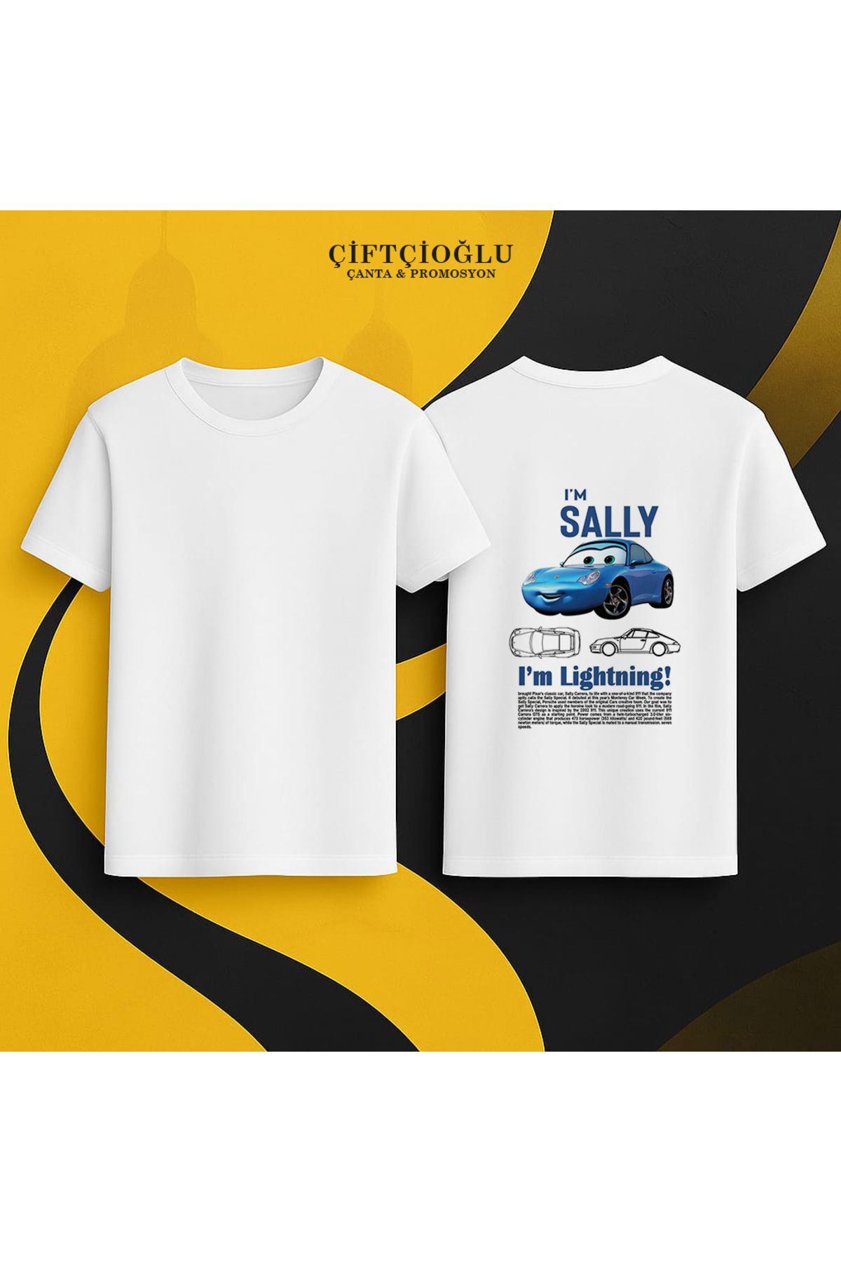 çiftçioğlu Kişiye Özel Pamuk-Polyester 1. Kalite Baskılı T-shirt Tişört