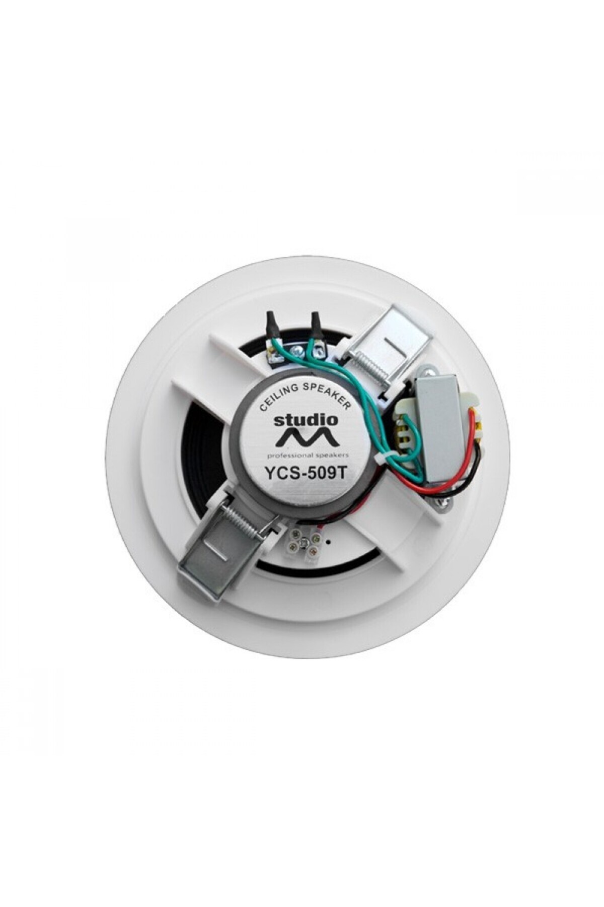 Audiosat-Sistem audio cu 4 boxe albe incastrabile in tavan, 1 x amplificator 6