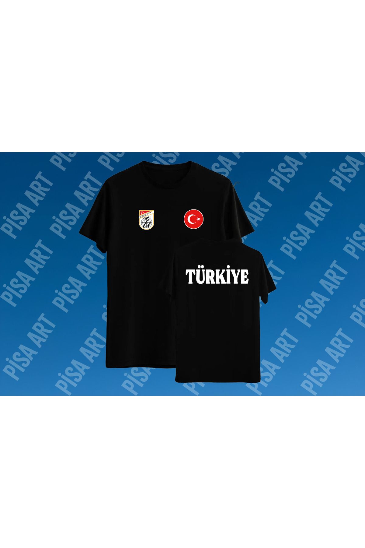Pisa Art Atıcılık ve Avcılık Türkiye Tasarımlı Çocuk ve Yetişkin T-Shirt Kişiye Özel Baskı Yapılır