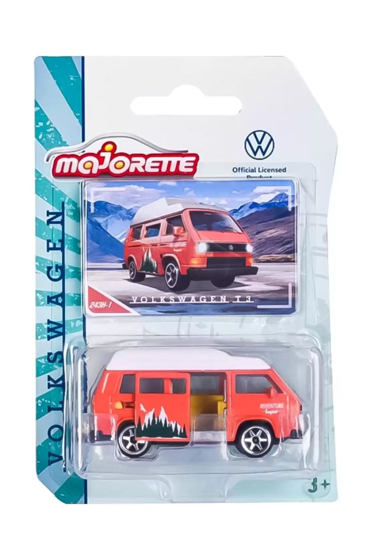 HOT WHEELS Majorette Volkswagen T3 Dıecast VW Premıum Cars 243H-1