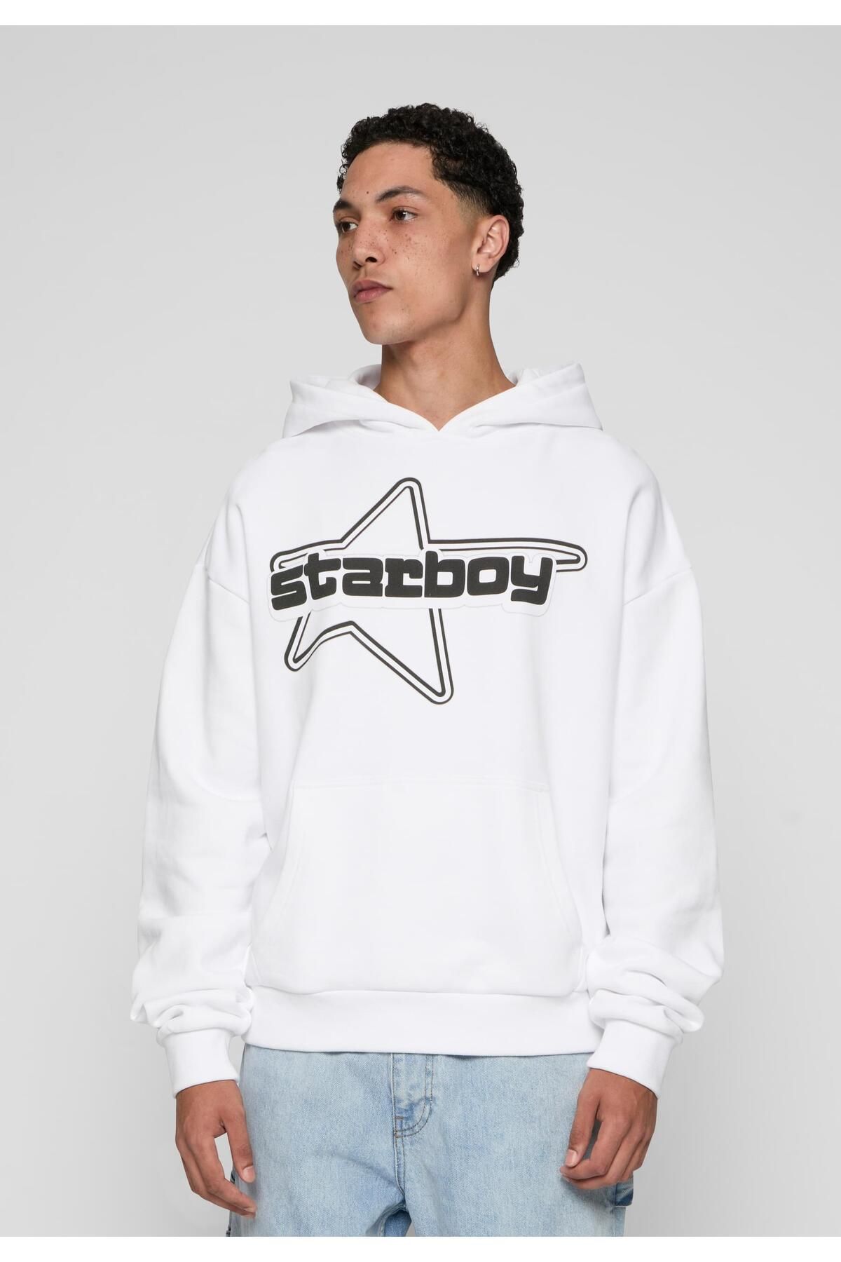 9N1M SENSE-Herren Sense Y2k Starboy Black And White Hoodie 2
