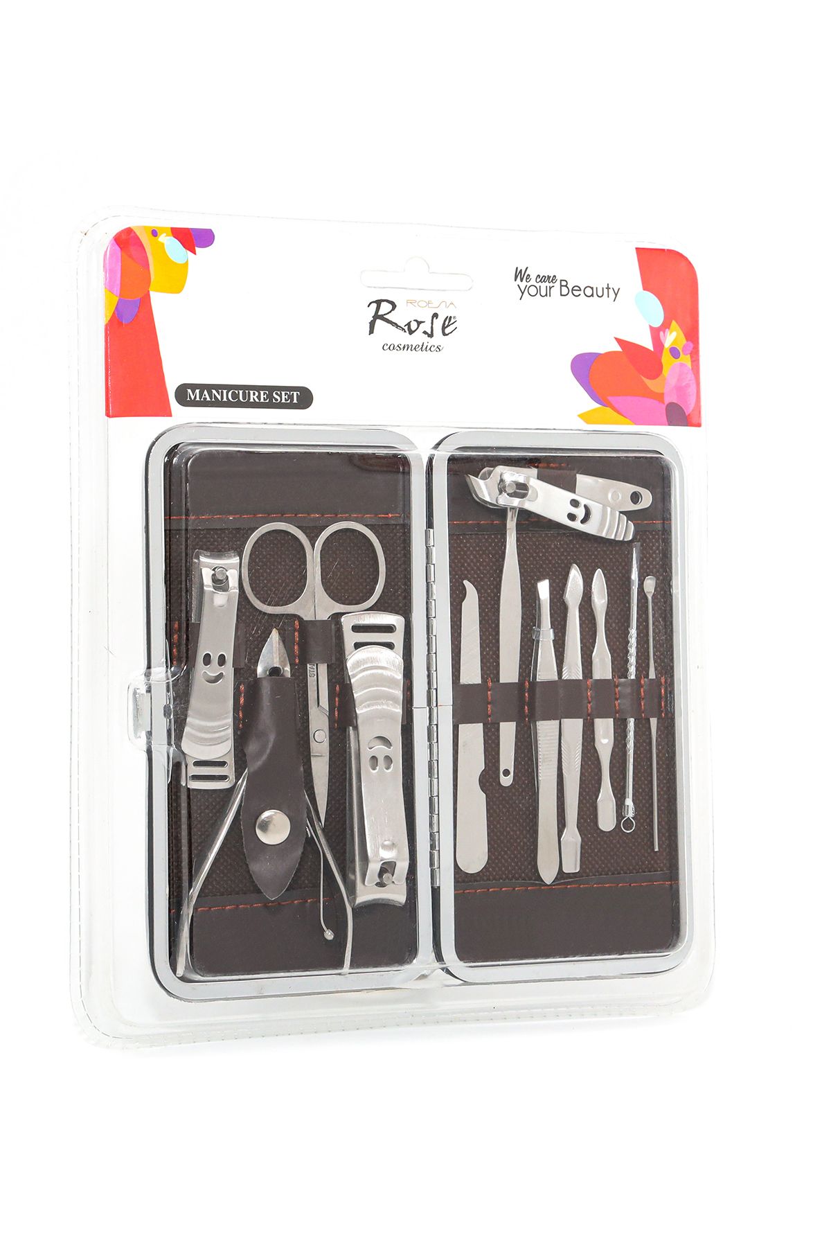 KAİZEN Rose Çantalı 12 Parça Full Çeşit Manikür Pedikür Seti