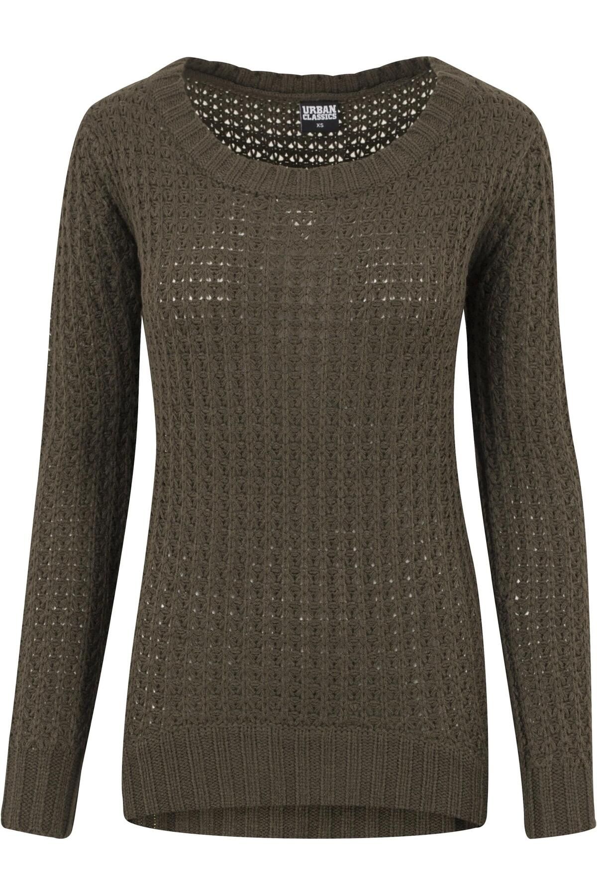 Urban Classics Ladies Long Wideneck Sweater für Damen - S