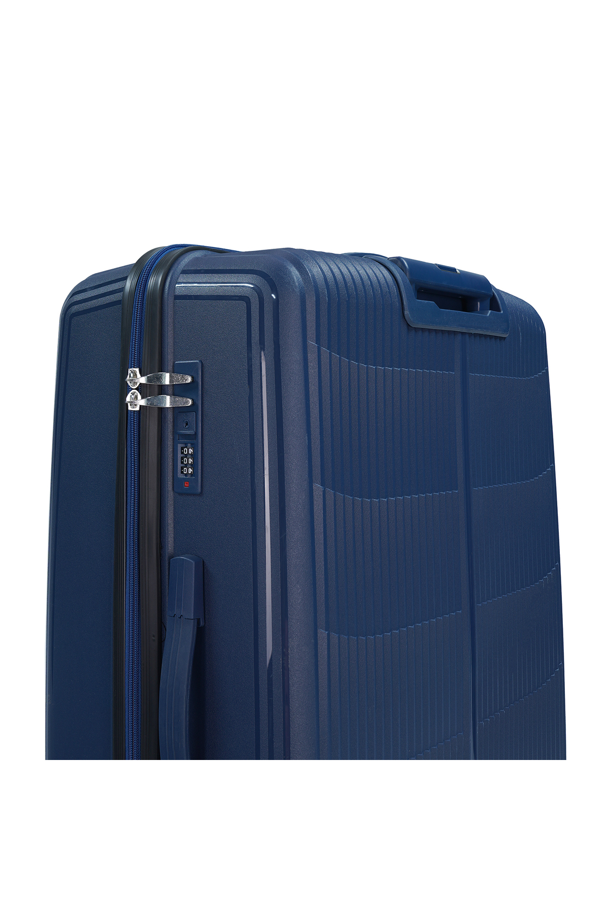 Wexta  Wx-pp810 Lacivert Büyük Boy Valiz Polipropilen Kırılmaz Pp Valiz / Premium Seyahat Bavulu / - Görsel 7