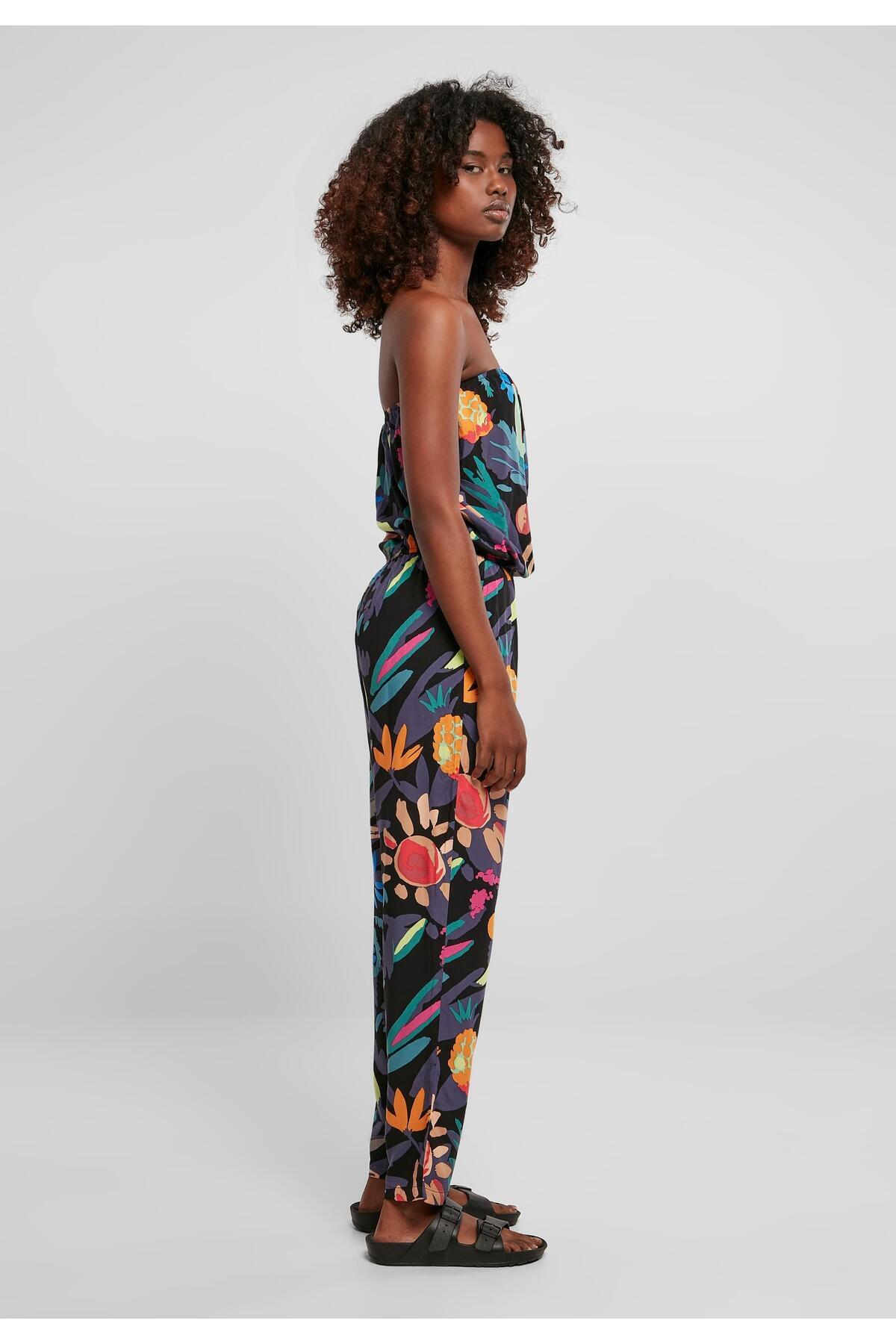 Urban Classics-Damen Ladies Viscose Bandeau Jumpsuit 7
