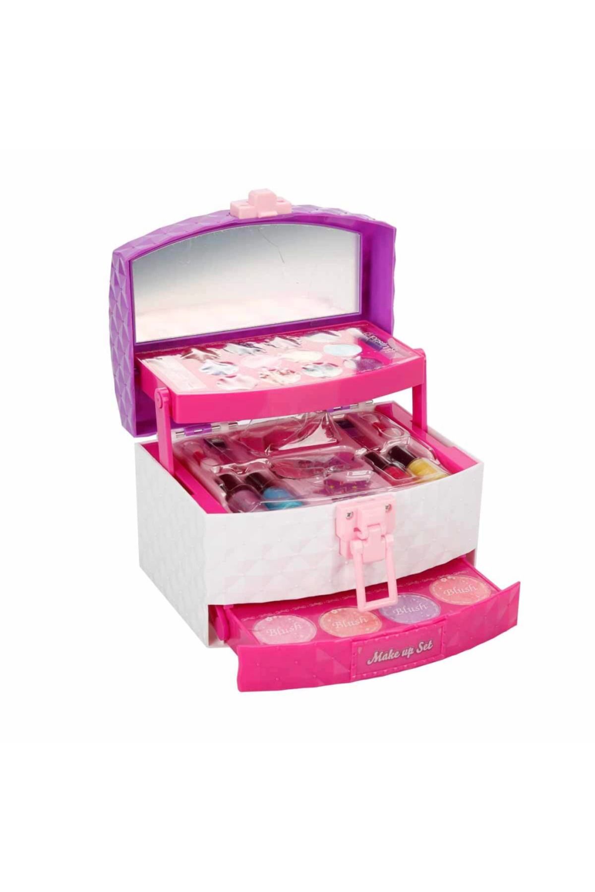 Skygo Pretty Pinky 3 Katlı Çantalı Makyaj Seti