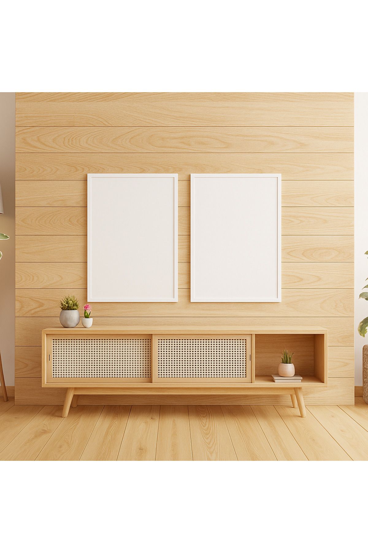 Home 2'li 50x70 Beyaz Poster Çerçevesi