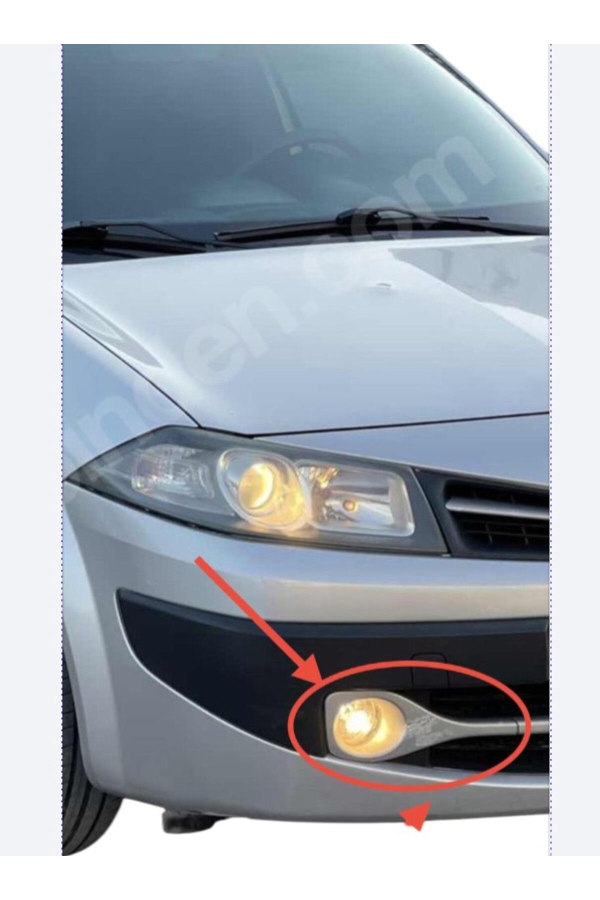 Fabrikasyon Megane 2 Sis Farı Çerçevesi 2009 SOL TARAF