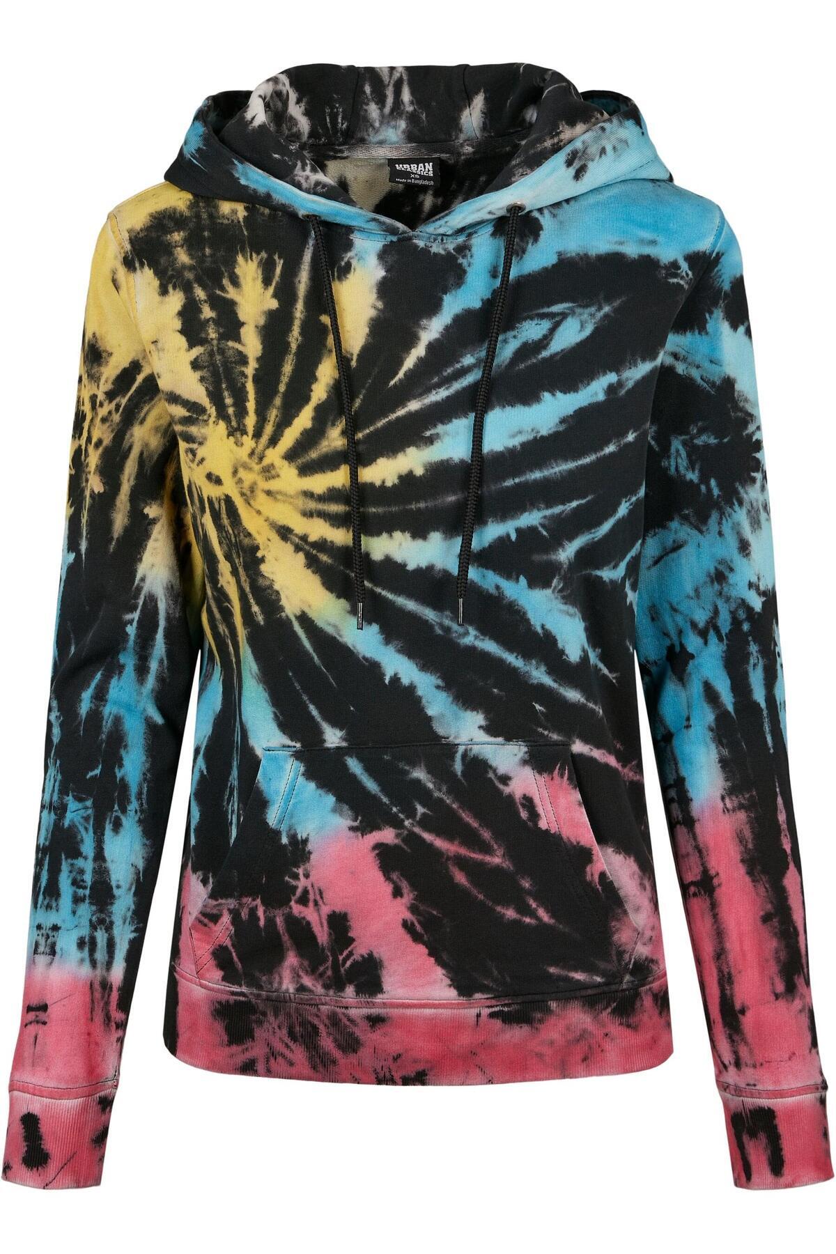 Urban Classics-Damen Ladies Tie Dye Hoody 1