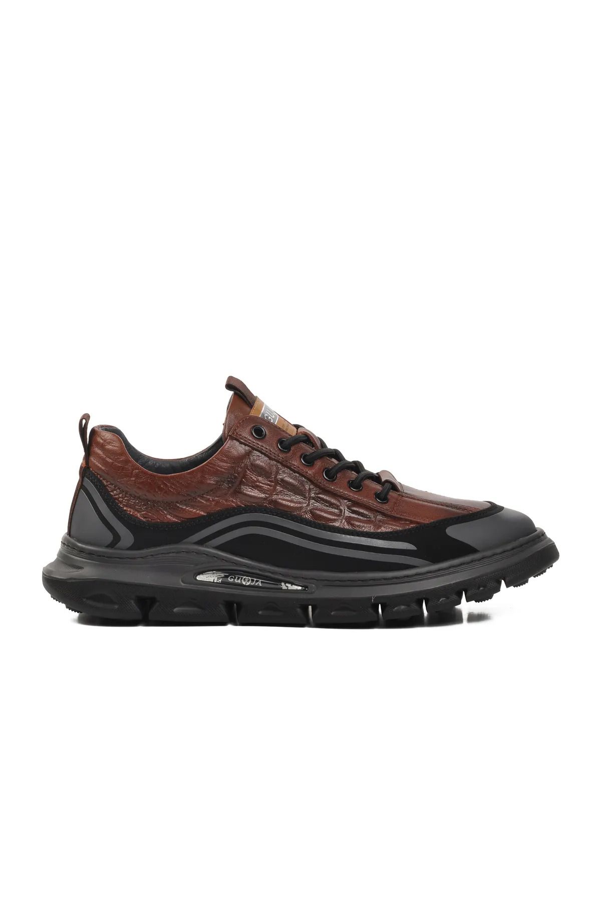 Guja Erkek Kauçuk Comfort Taban Ultra Hafif Hakiki Deri Sneaker 2525Y590