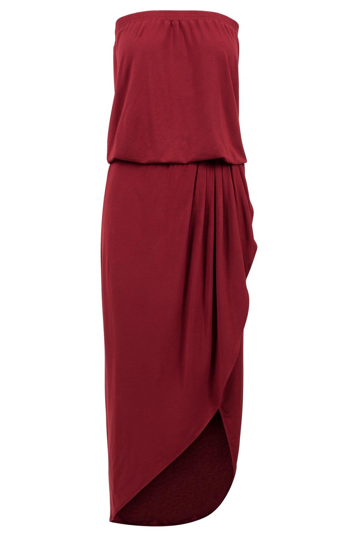 Urban Classics-Damen Ladies Viscose Bandeau Dress 1