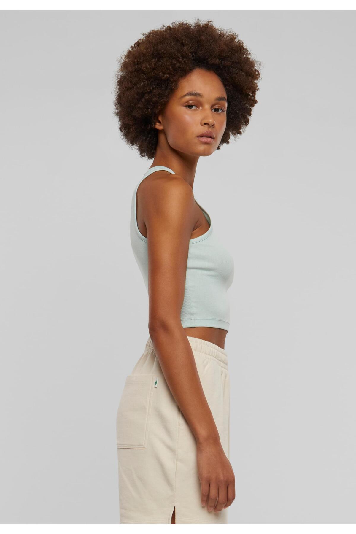 Urban Classics-Damen Ladies Cropped Rib Top 6