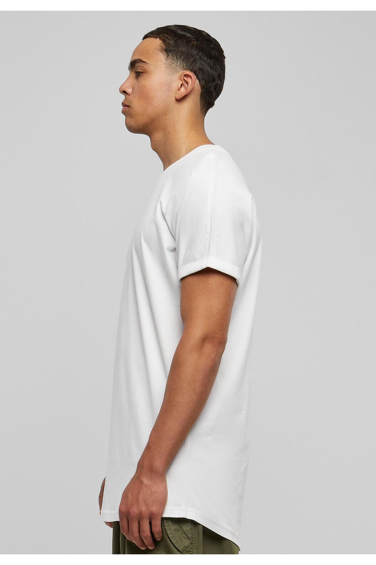 Urban Classics-Herren Long Shaped Turnup Tee 7