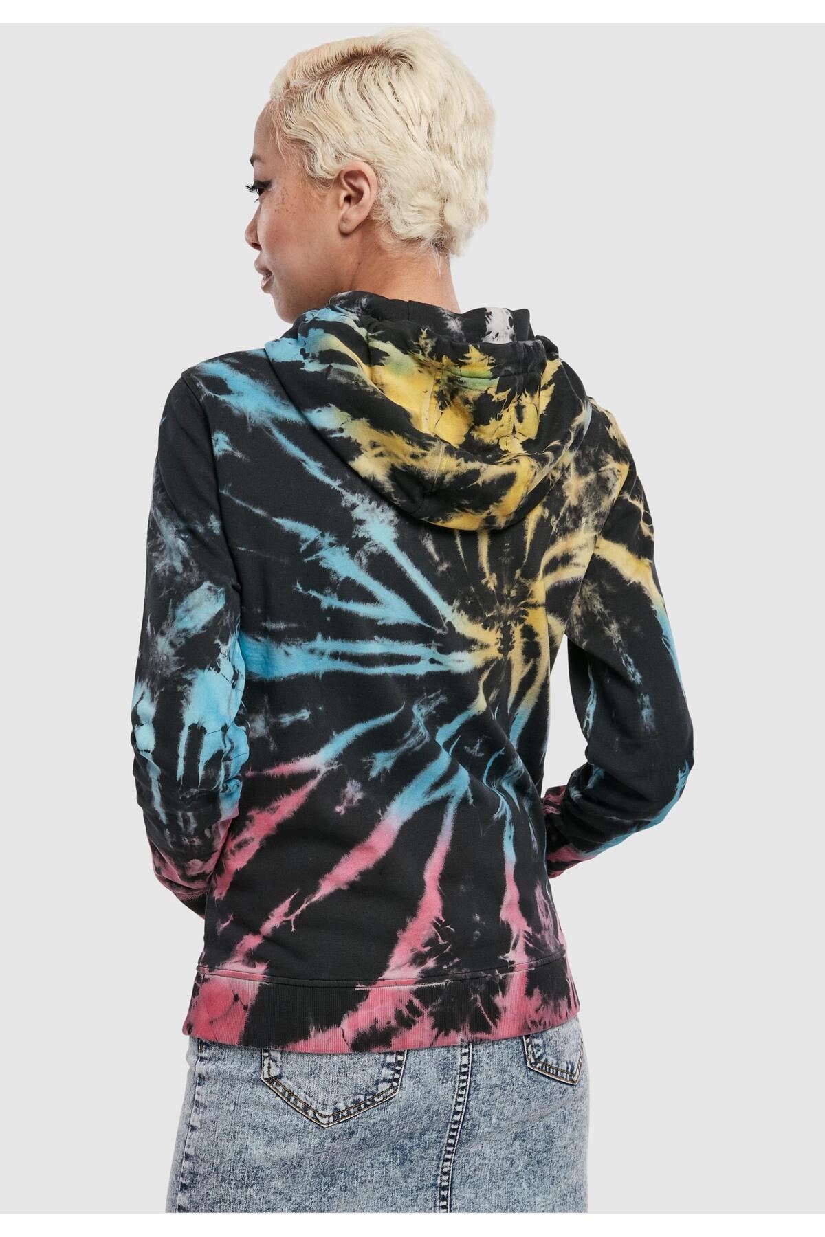 Urban Classics-Damen Ladies Tie Dye Hoody 8