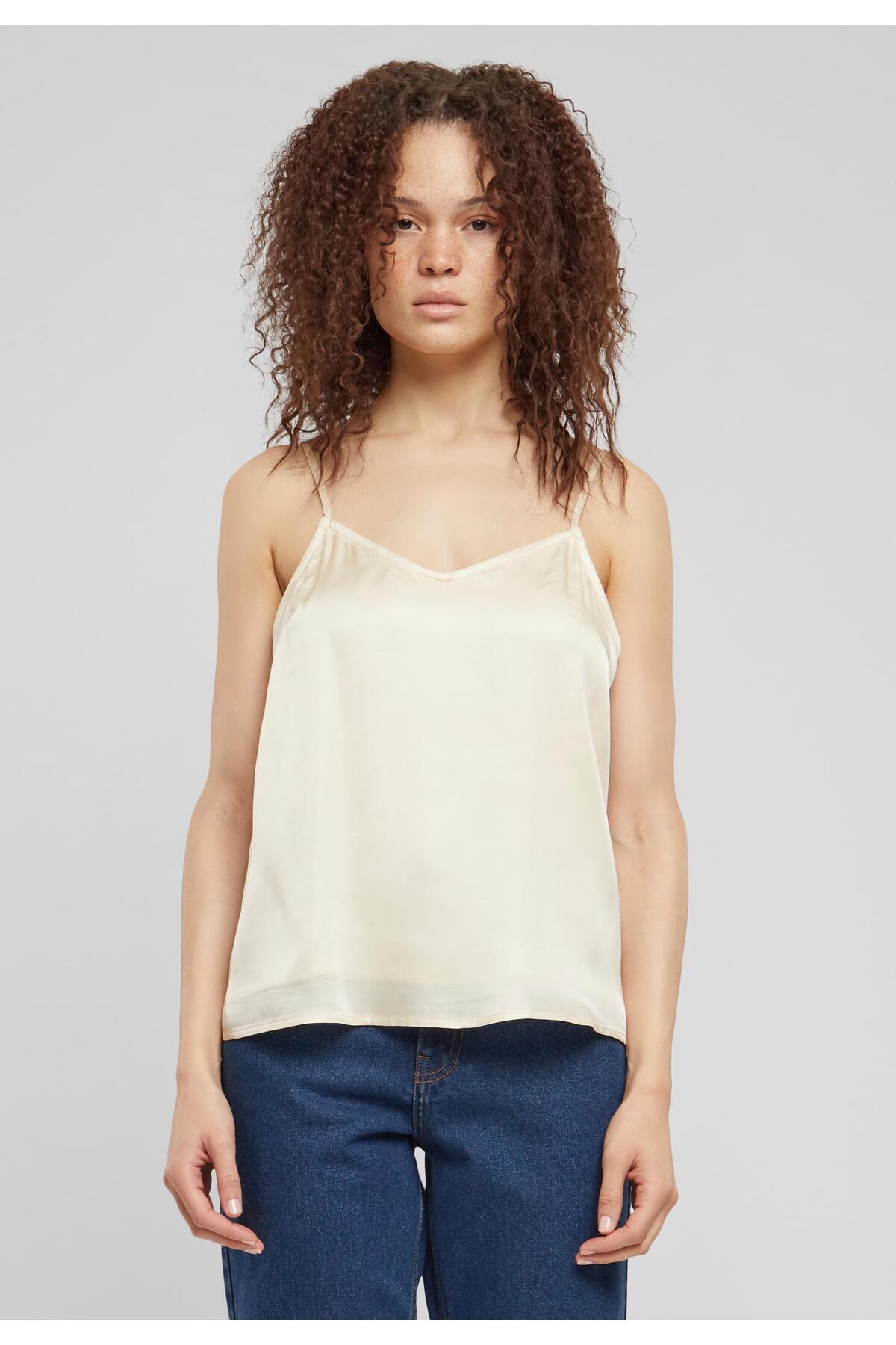 Urban Classics-Damen Ladies Viscose Satin Slip Top 4