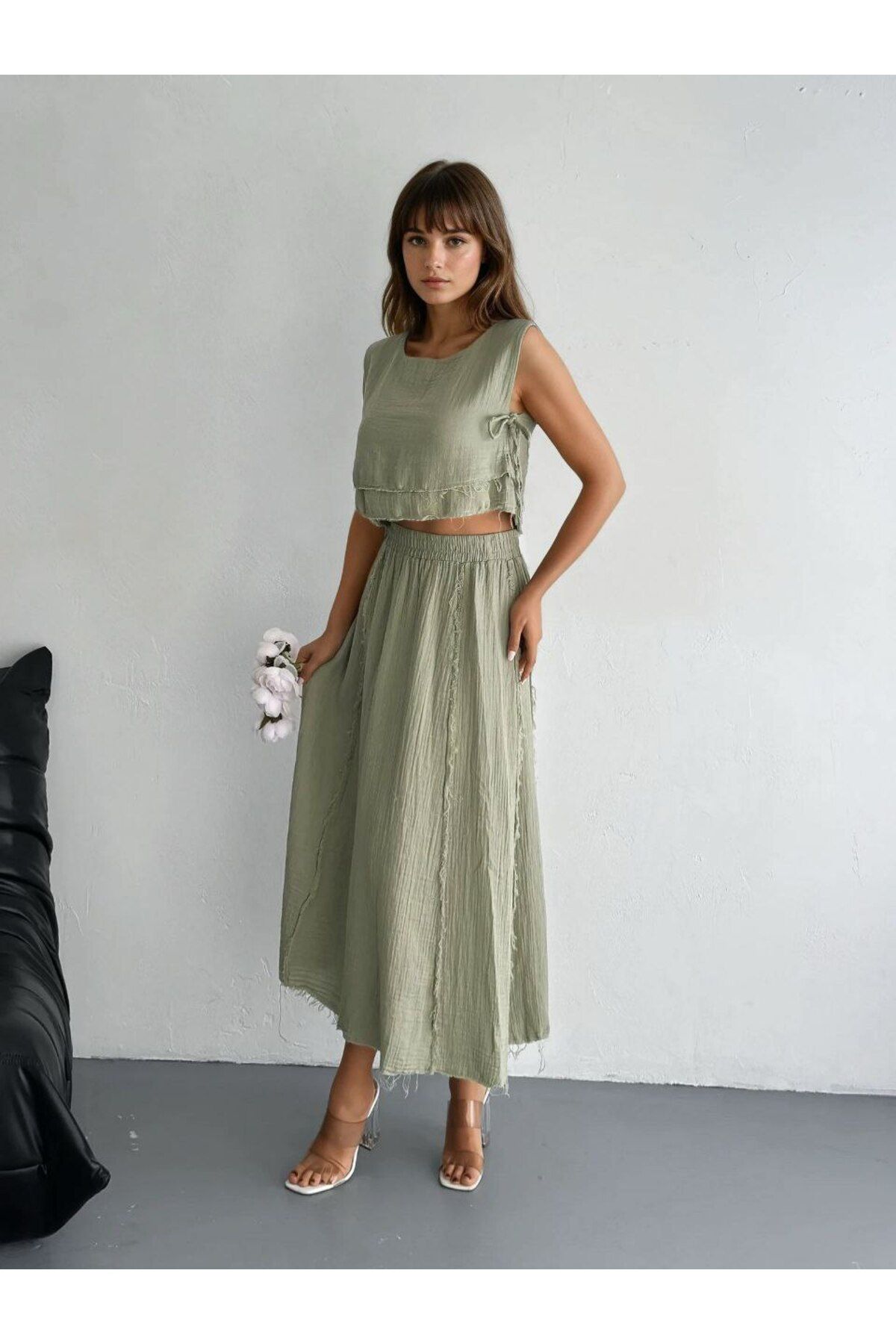 Elegant Müslin İkili Takım
