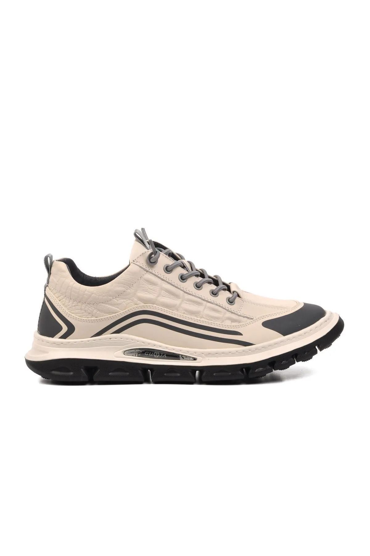 Guja Erkek Kauçuk Comfort Taban Ultra Hafif Hakiki Deri Sneaker 2525Y590