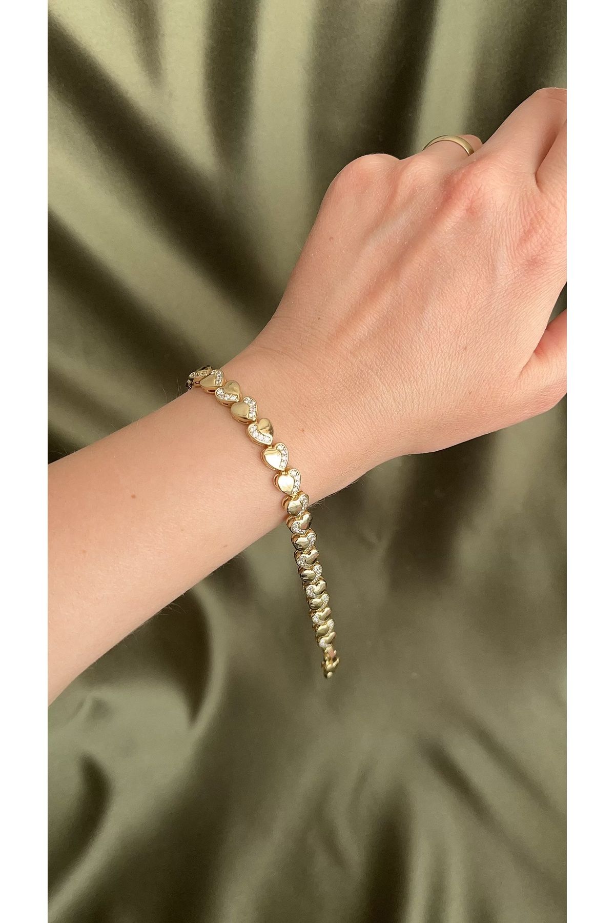 XUPING JEWELRY Kalp model 14k rengi kuyumcu işçiliği bileklik