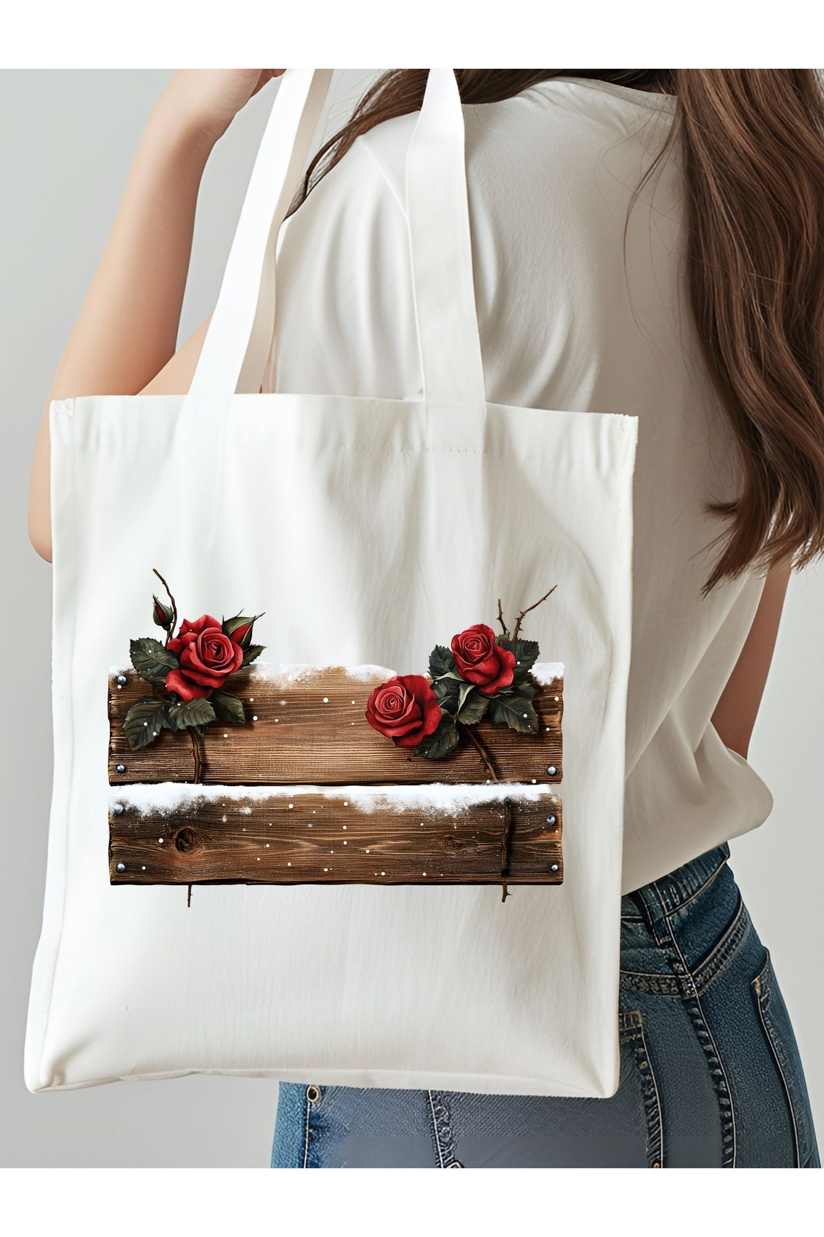 NKTCOLLECTİON Omuz Çantası, Plaj Çantası, Tote bag, Kadın Çanta, Bez Çanta, Çanta