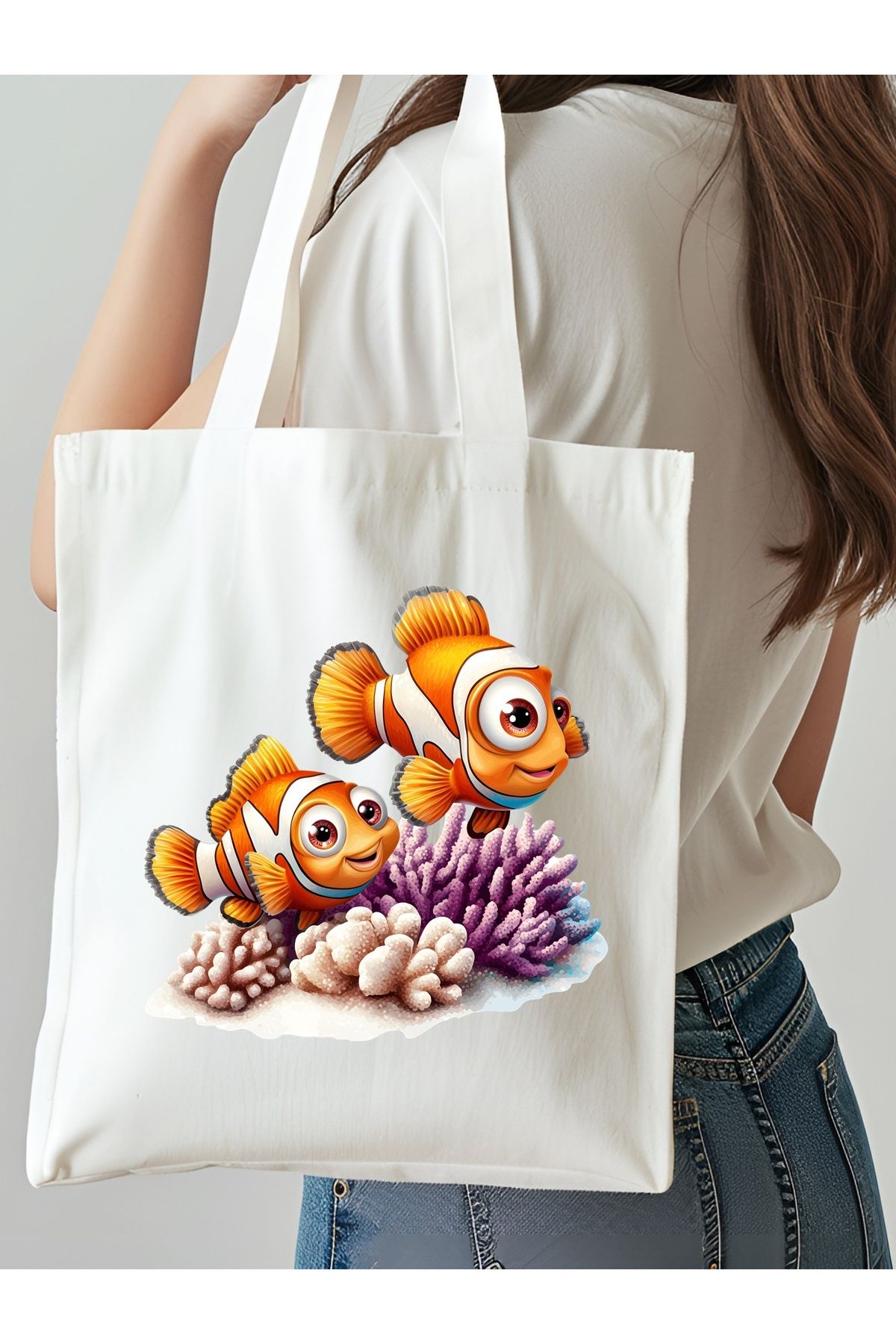 NKTCOLLECTİON Omuz Çantası, Plaj Çantası, Tote bag, Kadın Çanta, Bez Çanta, Çanta