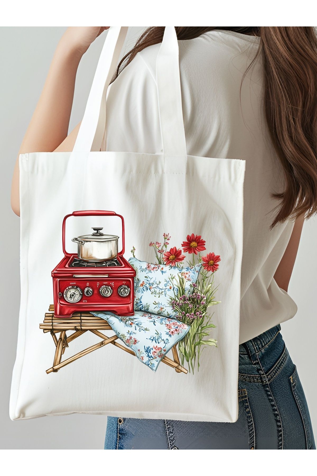 NKTCOLLECTİON Omuz Çantası, Plaj Çantası, Tote bag, Kadın Çanta, Bez Çanta, Çanta