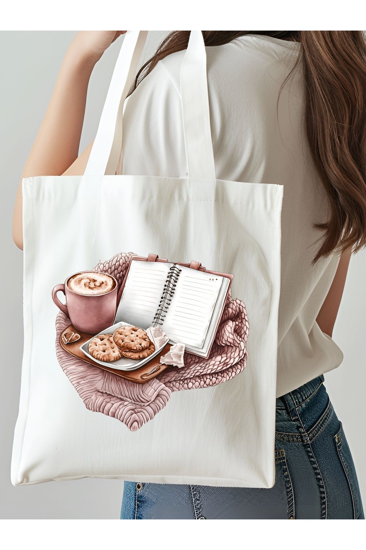 NKTCOLLECTİON Omuz Çantası, Plaj Çantası, Tote bag, Kadın Çanta, Bez Çanta, Çanta