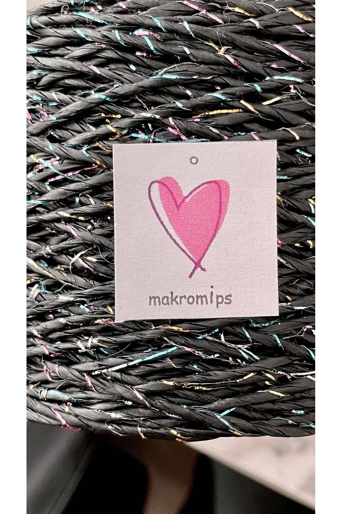 Makromİps-Premium Twisted Metallic Paper String (250 Gr/420M) Polyester Glossy Bag String Knitted Decoration Pack String 4