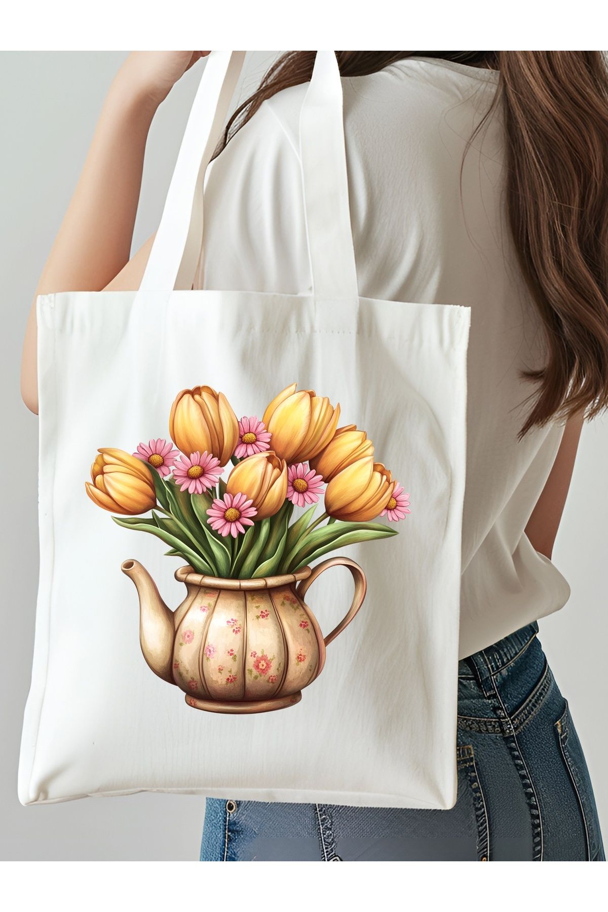NKTCOLLECTİON Omuz Çantası, Plaj Çantası, Tote bag, Kadın Çanta, Bez Çanta, Çanta