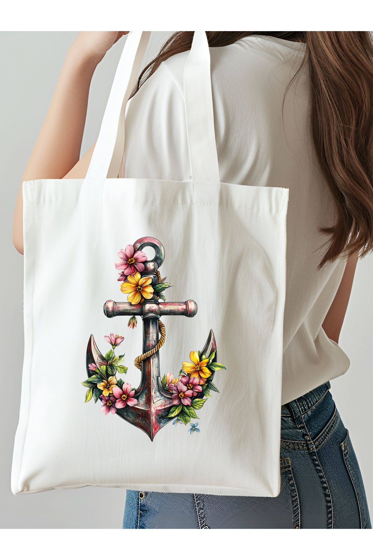 NKTCOLLECTİON Omuz Çantası, Plaj Çantası, Tote bag, Kadın Çanta, Bez Çanta, Çanta