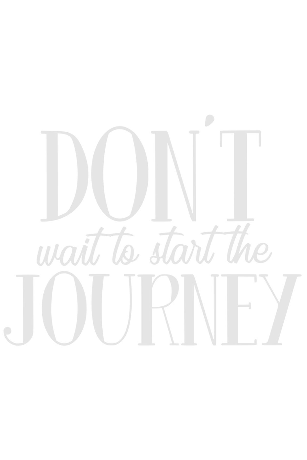 StoryGift Romania Sticker Autocolant 30cm Exterior Cu Textul "don't Wait To Start The Journey" - Nu Astepta Sa I - One Size
