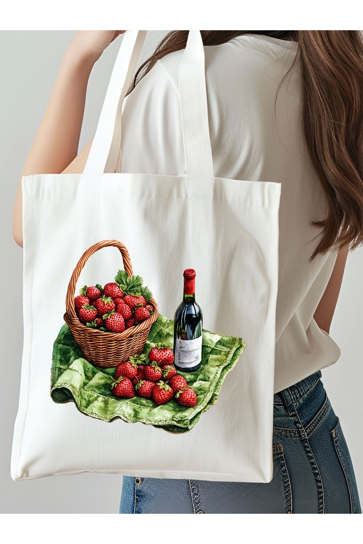 NKTCOLLECTİON Omuz Çantası, Plaj Çantası, Tote bag, Kadın Çanta, Bez Çanta, Çanta