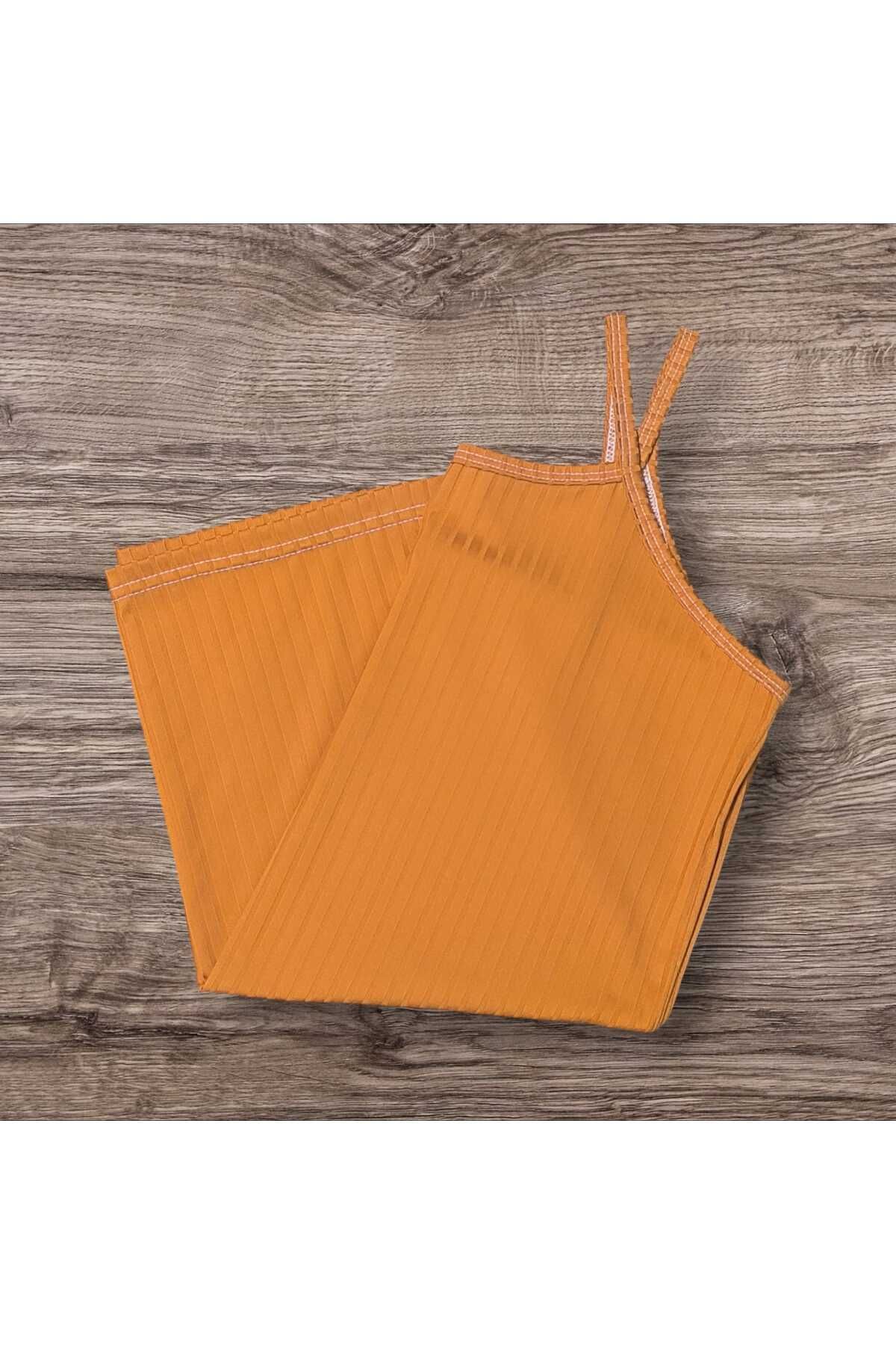 ESTA STORE Ribana viskon penye ip Askılı atlet