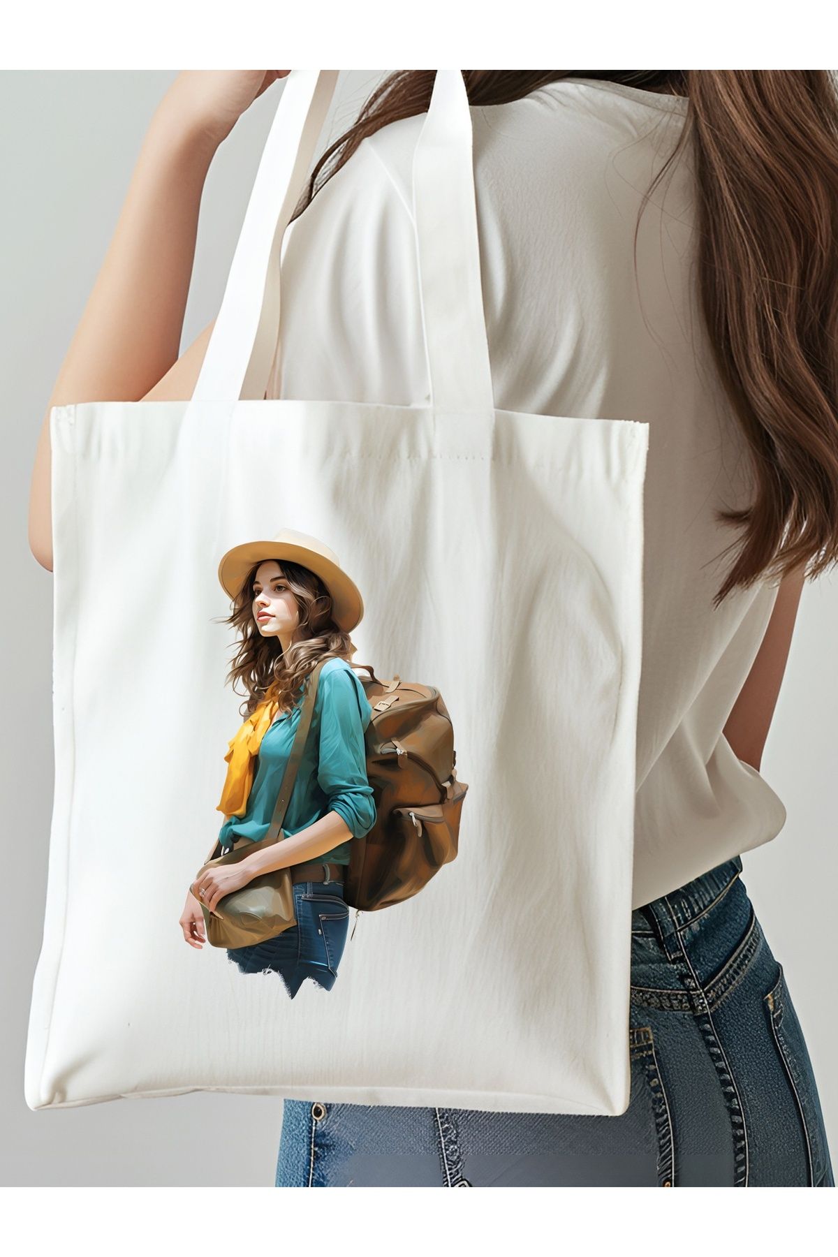 NKTCOLLECTİON Omuz Çantası, Plaj Çantası, Tote bag, Kadın Çanta, Bez Çanta, Çanta