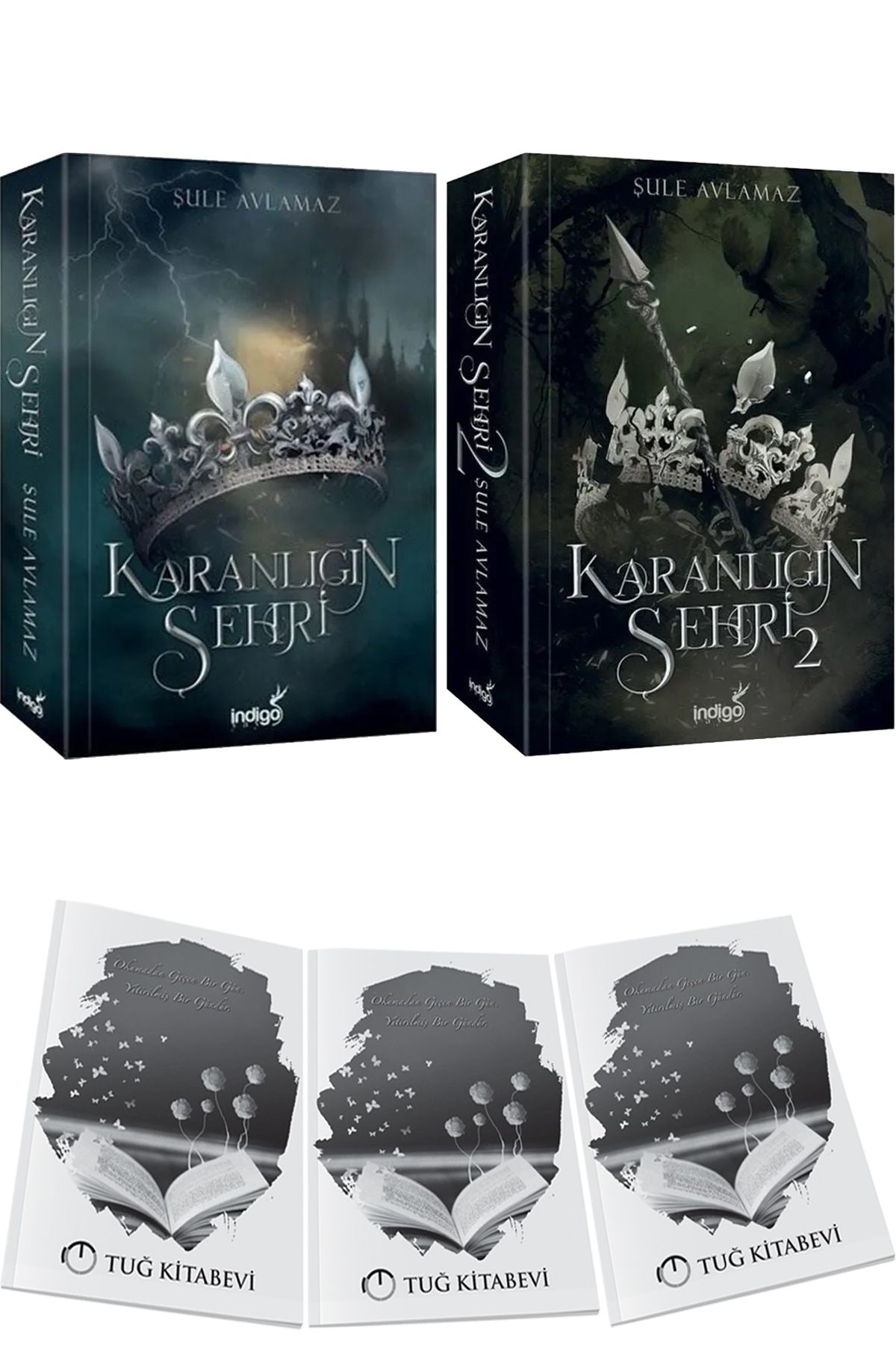 İndigo Kitap Karanlığın Şehri 1 Karanlığın Şehri 2 Karton Kapak Şule Avlamaz 2 Kitap Set + Hediyeli