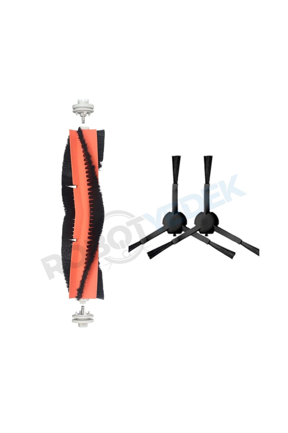 robotyedek Xiaomi X20 Max X20 Pro (PLUS DEĞİL!) Uyumlu Yedek Ana Fırça ve Yan Fırça-3 Parça