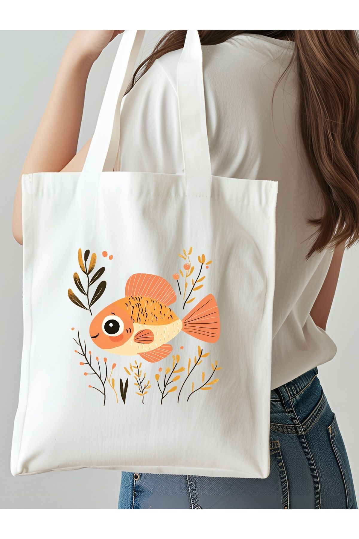 NKTCOLLECTİON Omuz Çantası, Plaj Çantası, Tote bag, Kadın Çanta, Bez Çanta, Çanta