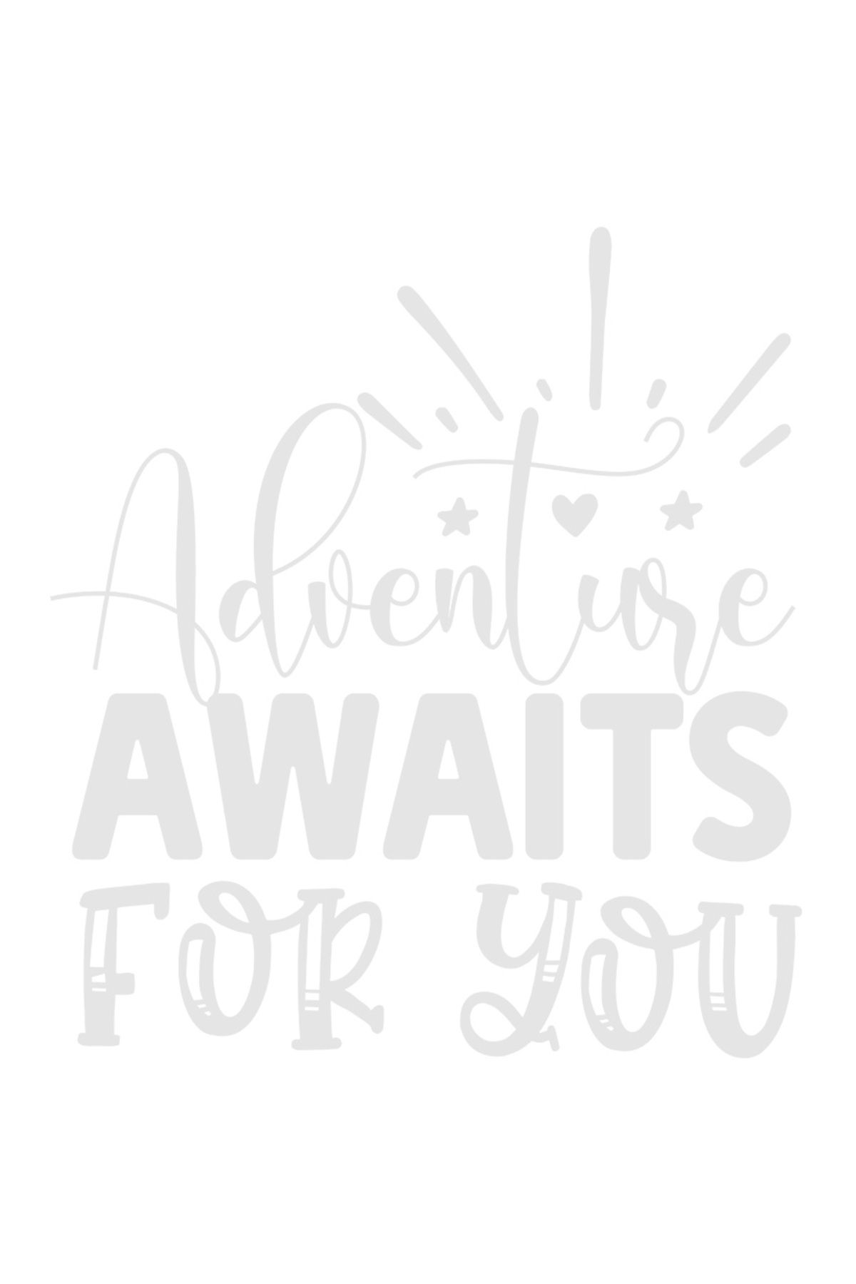 StoryGift Romania Sticker Eticheta 40cm Exterior Cu Mesajul In Limba Engleza "adventure Awaits For You" - Aventu - One Size