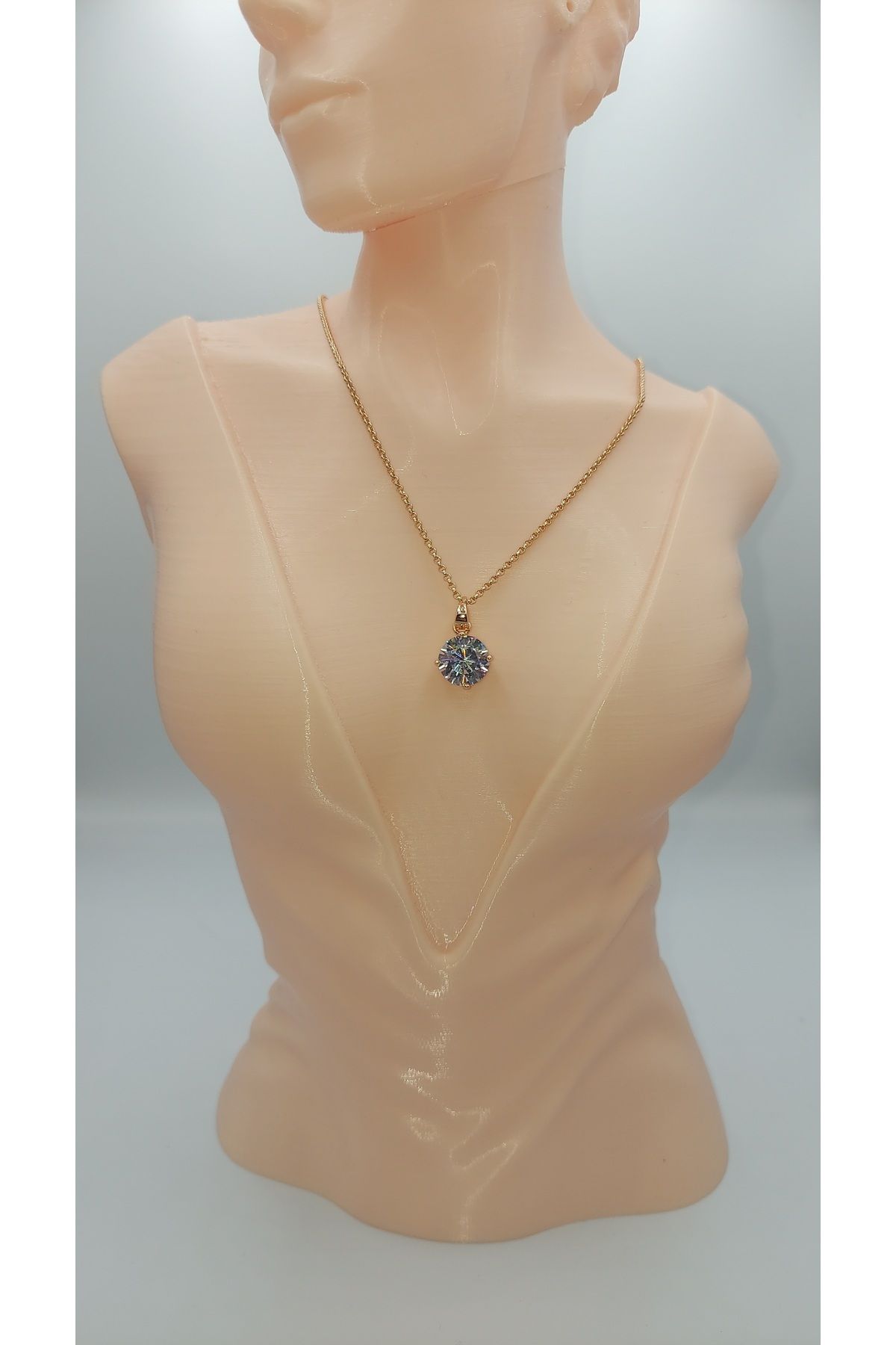 XUPING JEWELRY Xupıng Altın Renk Çelik Kolye