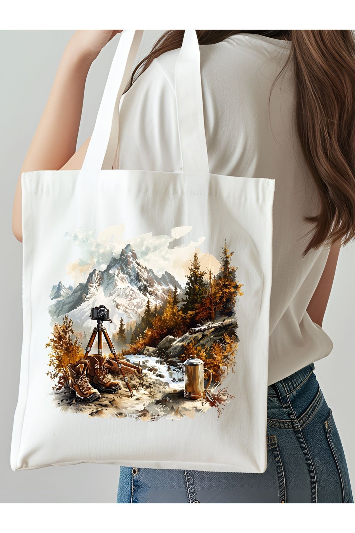 NKTCOLLECTİON Omuz Çantası, Plaj Çantası, Tote bag, Kadın Çanta, Bez Çanta, Çanta