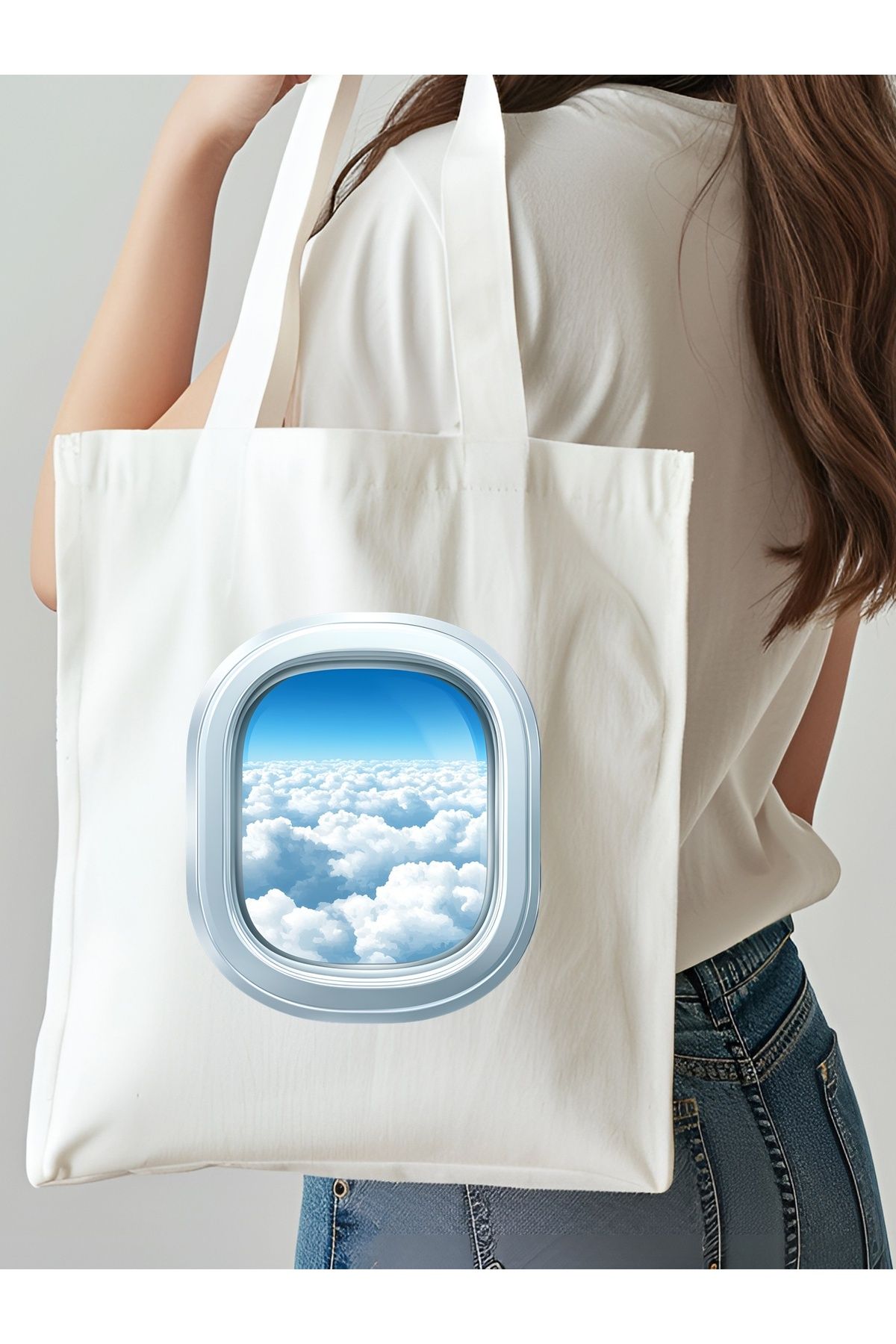 NKTCOLLECTİON Omuz Çantası, Plaj Çantası, Tote bag, Kadın Çanta, Bez Çanta, Çanta