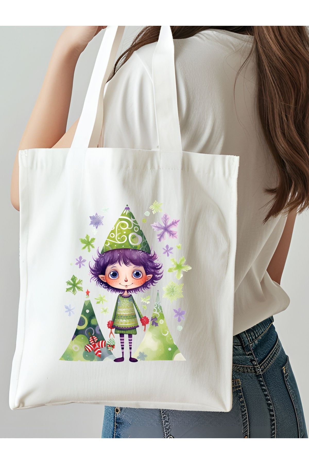 NKTCOLLECTİON Omuz Çantası, Plaj Çantası, Tote bag, Kadın Çanta, Bez Çanta, Çanta