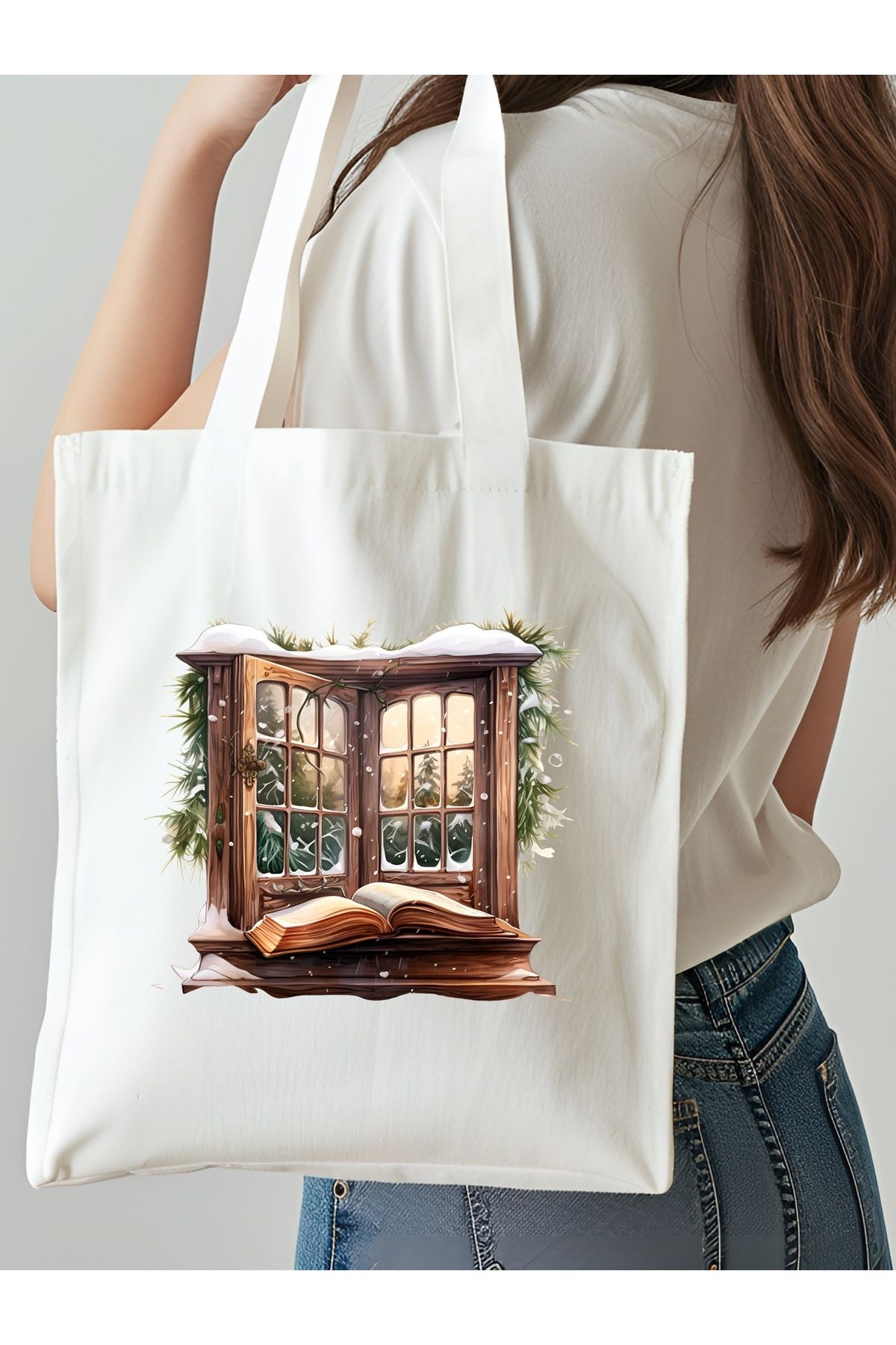 NKTCOLLECTİON Omuz Çantası, Plaj Çantası, Tote bag, Kadın Çanta, Bez Çanta, Çanta