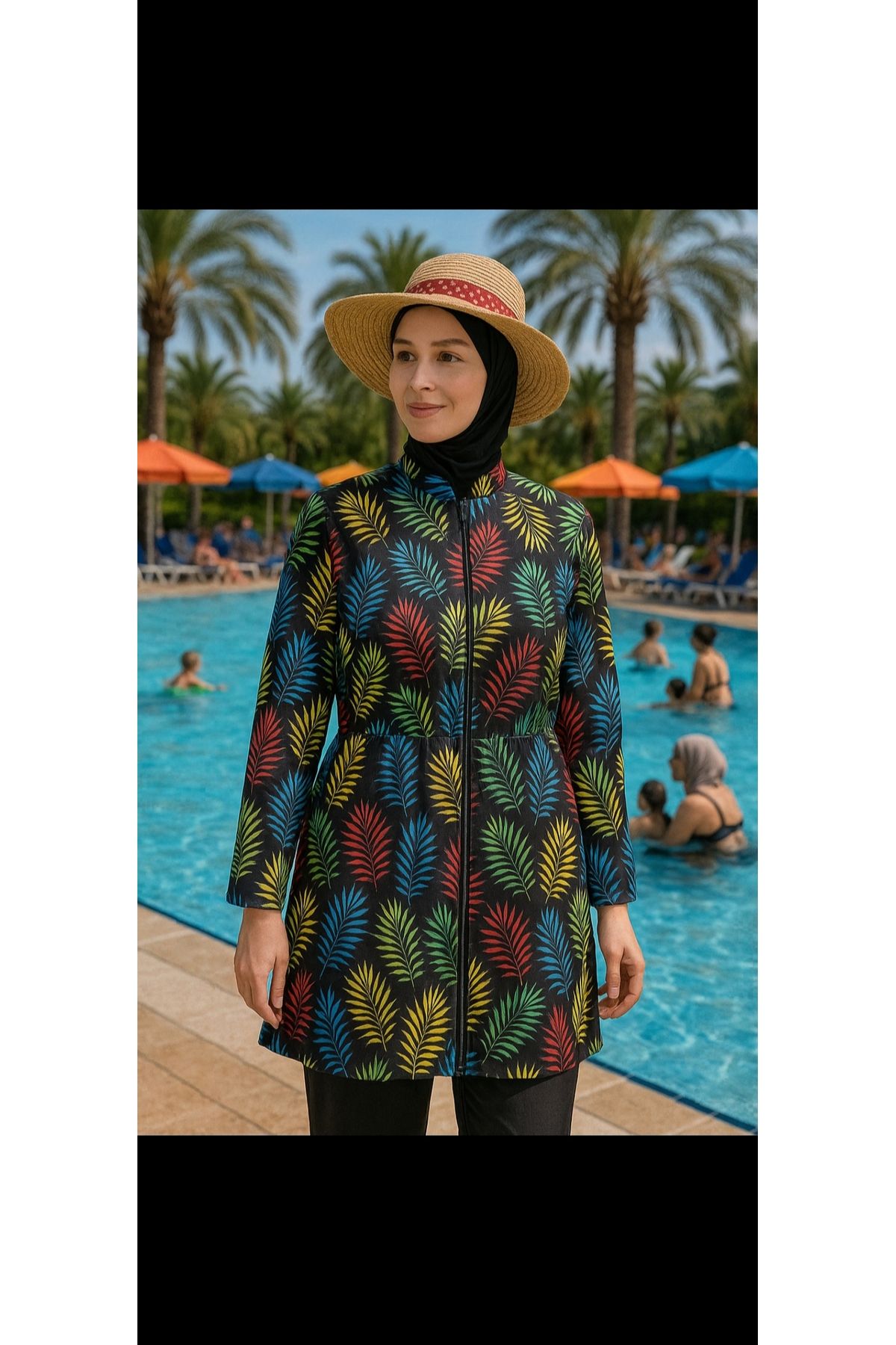 Elegant desing Tesettür plaj giyim