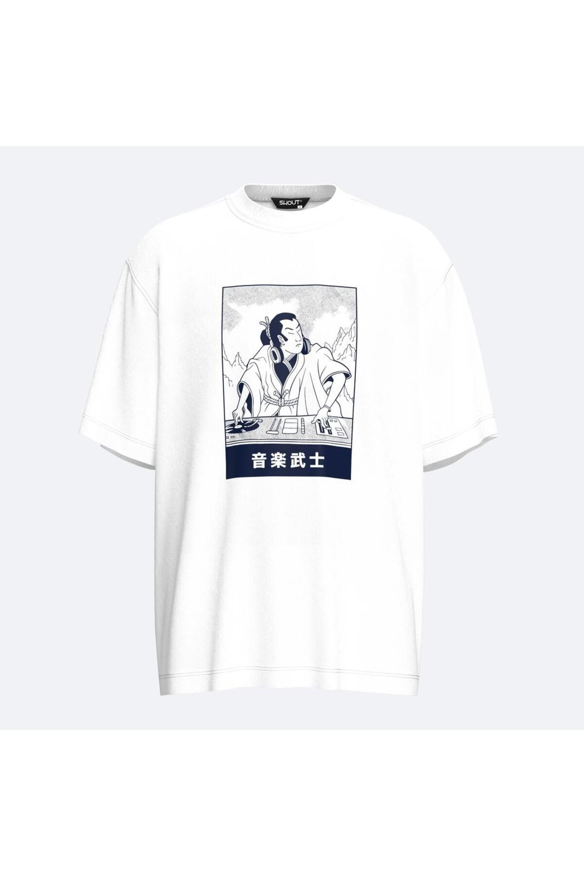 Shout Oversize Samurai DJ Unisex T-Shirt