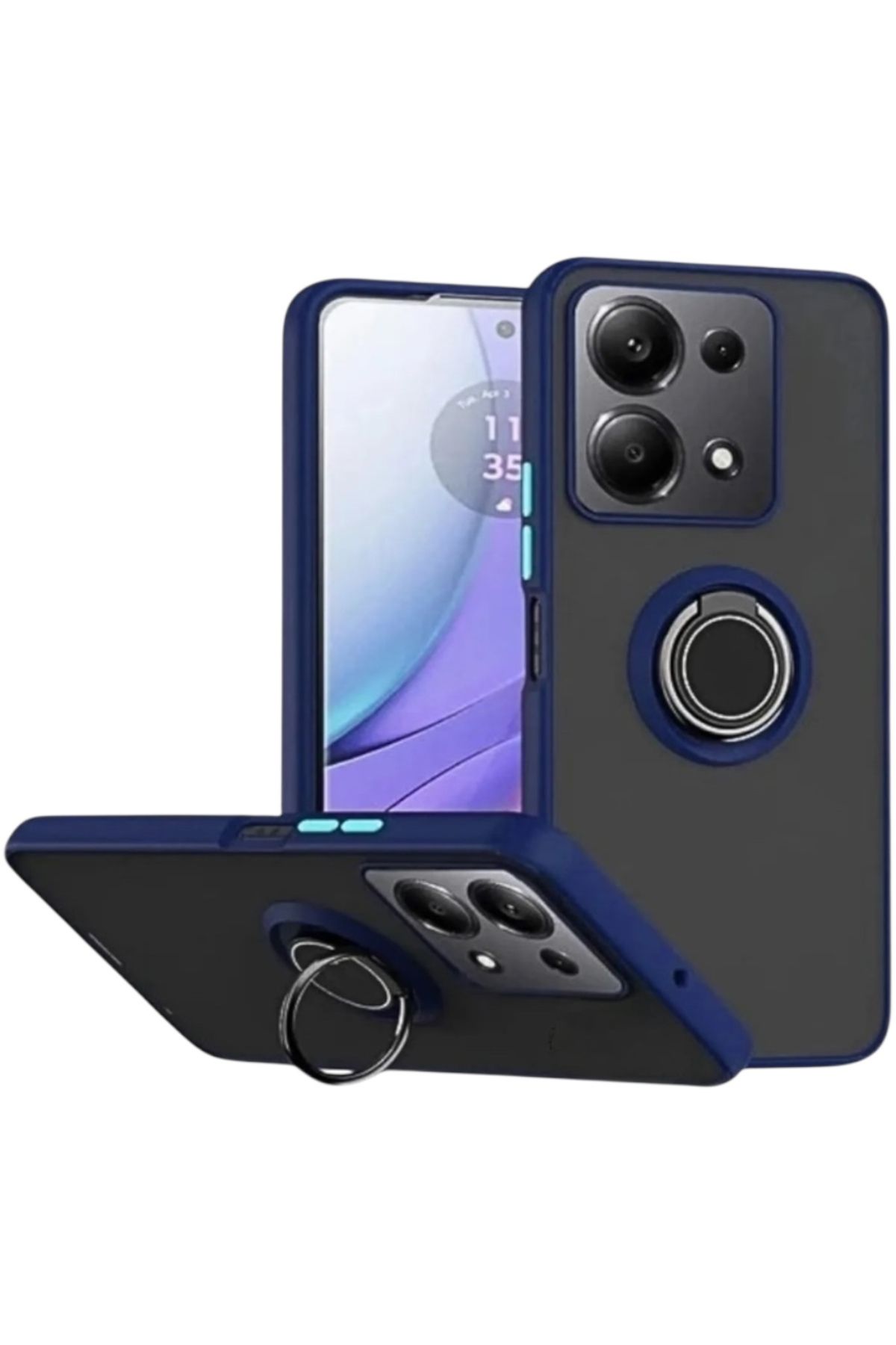 KILIF HOUSE Xiaomi Redmi Note 13 Pro 4G Uyumlu Parmak İzi Tutmayan Standlı Ultra Dayanıklı Koruyucu Kılıf