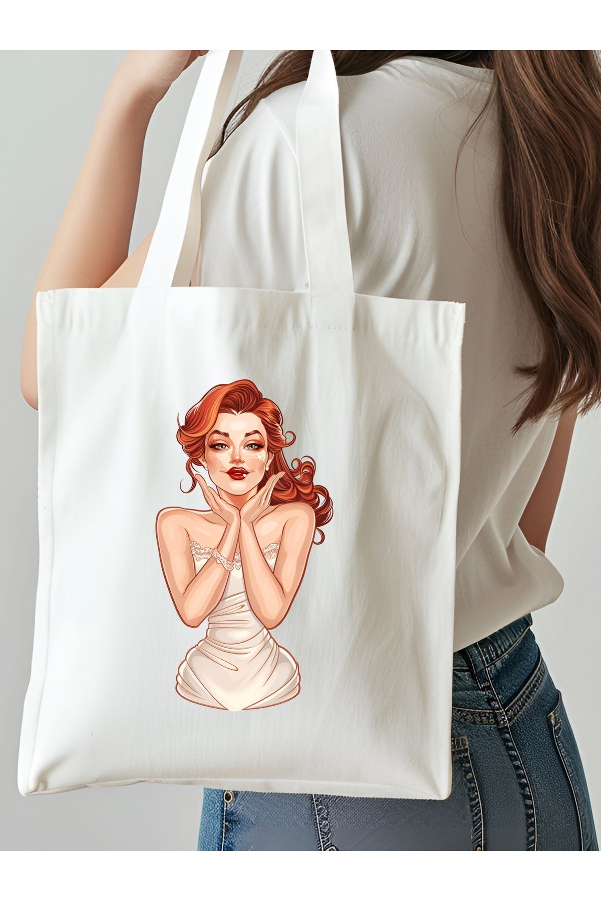 NKTCOLLECTİON Omuz Çantası, Plaj Çantası, Tote bag, Kadın Çanta, Bez Çanta, Çanta