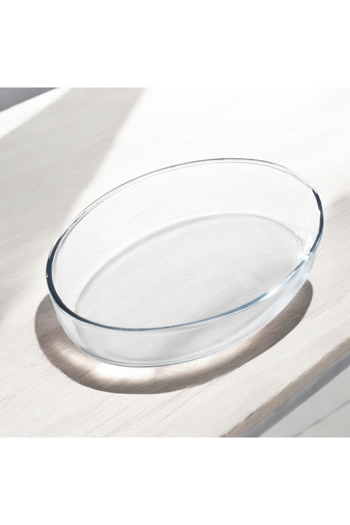 Madame Coco Cholet Büyük Boy Oval Borosilikat Cam Fırın Tepsisi – 3200 ml