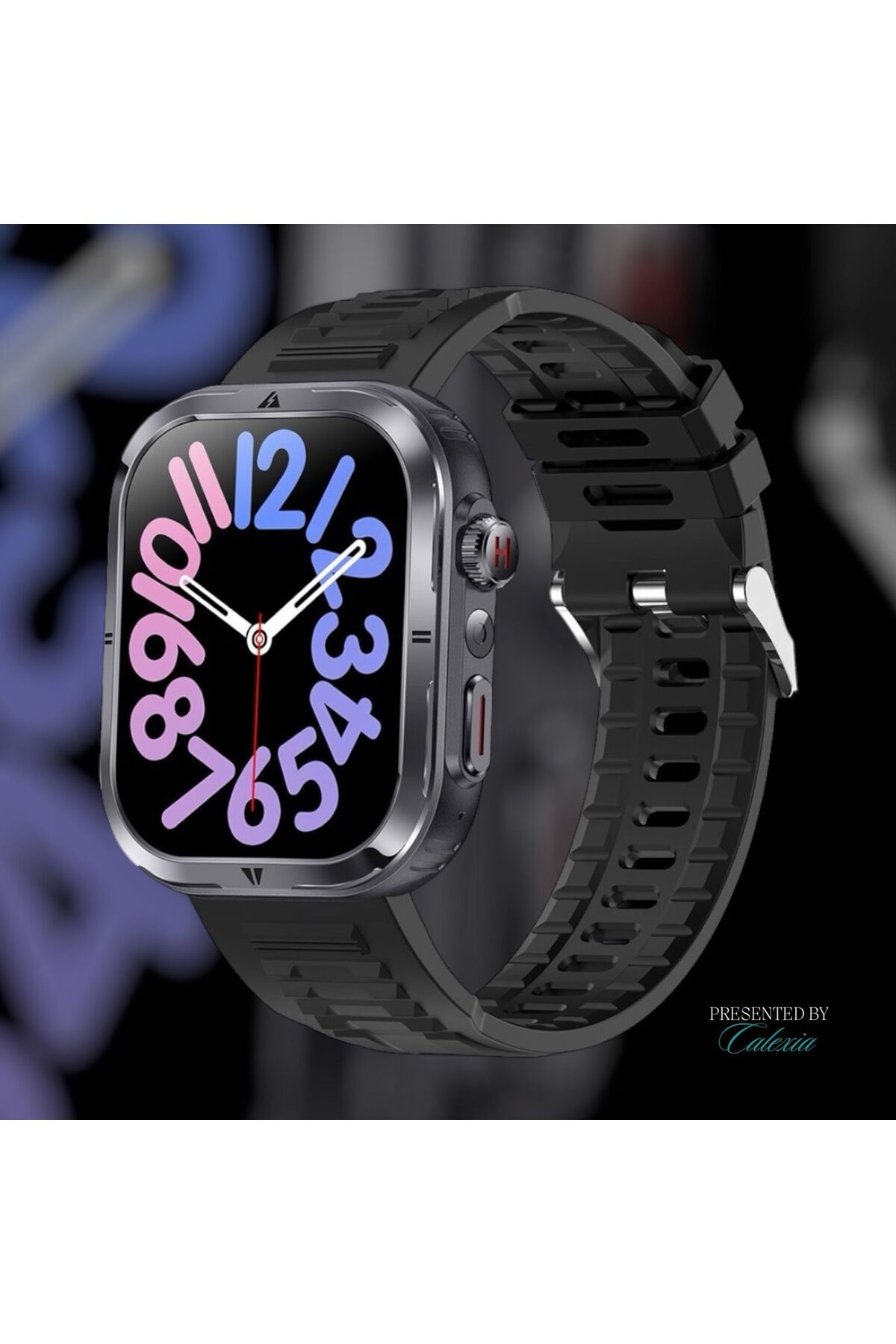 e-Wantay-Smartwatch MK86, IP68, 2.01" Screen, BT Call, AI Assistant, 2 Bracelets, Health Monitoring, Black 5